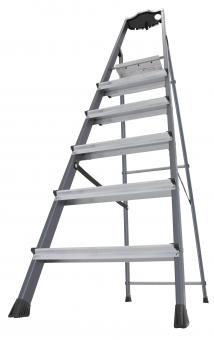KRAU SECURO-Alu-Leiter 6 Stufen   126443 