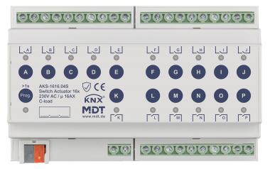 MDT AKS-1616.04S KNX Schaltaktor 16f 8TE 