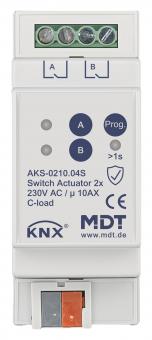 MDT AKS-0210.04S KNX Schaltaktor 2f 2TE 