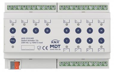 MDT AKS-1210.04S KNX Schaltaktor 12f 8TE 