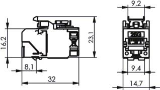 TEGA AMJ-SL Modul 25G T568A    100128120 