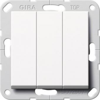 GIRA 283203 Wippschalter 3fach Wechsel 