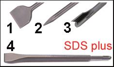 Rennsteig SDS-Plus-Meißelsatz 3tlg 