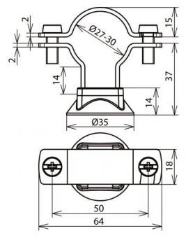 Dehn 275249 LH ZS 27 LH ZS 27 KS H10 V2A 