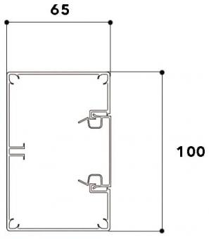 GGK 7963 Brüstungskanal aw MBR 65x100/45 