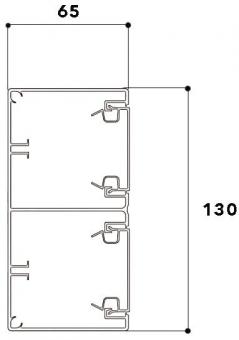 GGK 7964 Brüstungskanal    MBR 65x130/45 