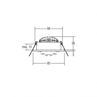 BRUM LED-Einbaustrahler 350mA   12361253 