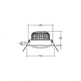 Brumberg LED-Einbaustrahler 350 12395073 