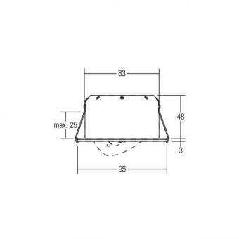 BRUM LED-Einbaustrahler 6W nickel INDIWO 