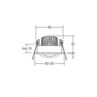 BRUM LED-Einbaust. 350mA 6W     12445643 