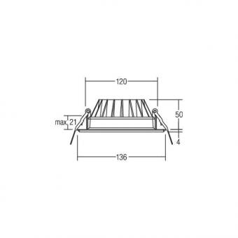 BRUM LED-Einbaustrahler 350mA,  12527073 