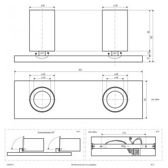 EVN Deckenanbau -rechteckig -ws DSE20101 