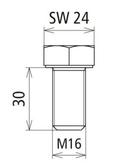 Dehn 419902 D SKS       D SKS M16X30 V4A 