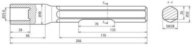 Dehn 648029  HE RE 25 SW28 VH BO STBLANK 