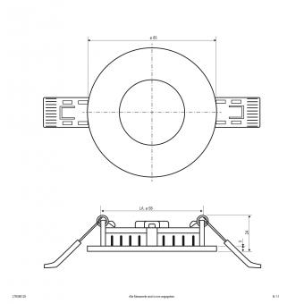 EVN LED Einbaupanel-rund-ws-   LTR080125 