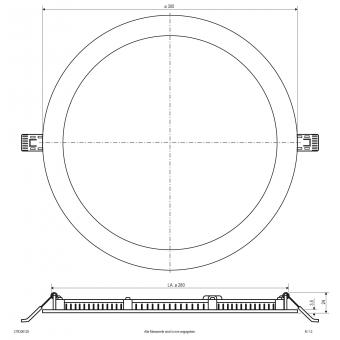 EVN LED Einbaupanel-rund-ws-   LTR300125 