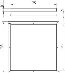 OBO RK V3 15 Rahmenkassette blind 