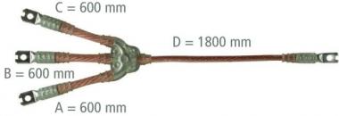 DEHN E.u.K.-Seil 3-polig  EKV3 PK1 95 35 