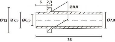 Hellermann HV2103-PVC-FR-BK(1000) 