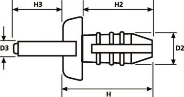 Hellermann TY8P1-PA66-NA(1000) 
