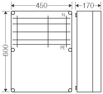 Hensel Mi-Sammelschienengehäuse  Mi 6657 