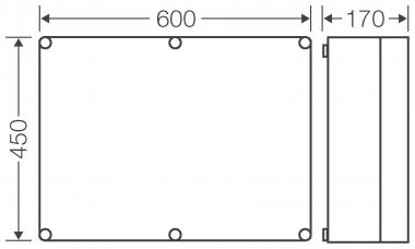 Hensel Leergehäuse 575x425x146mm Mi 0600 
