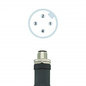 LED2WORK M12 Stecker gerade    200200-04 