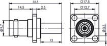 TEGA BNC-Kabelbuchse         J01001A0079 