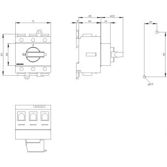 Siemens 3LD28300TK11 Hauptschalter 3p 