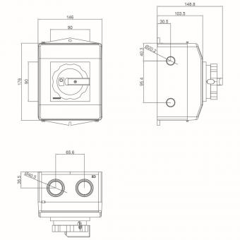 Siemens 3LD25650TB51 Hauptschalter 3p 