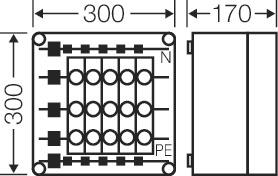 HENS Mi-Sicherungsgehäuse 5x63A   MI3236 