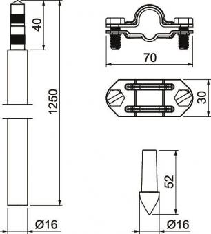 OBO 219 16 SET V4A Staberder-Set 