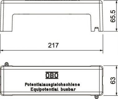 OBO 1801 AH Abdeckhaube PS grau 