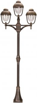 ALBE Mastleuchte Alu braunmessing 652041 