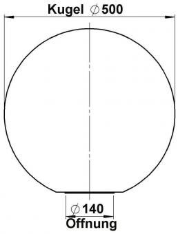 ALBE PMMA Kugeln, Opal, D = 500 90260076 