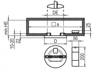 RIDI Downlight SARA230      0322094//377 
