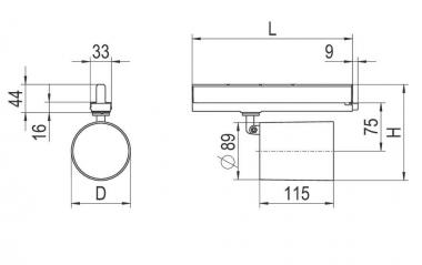 RIDI LED-Strahler weiß, IP20,  0326743AH 