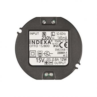 INDEXA Netzgerät 15VDC 800mA OTTO-15/800 