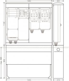 Hensel Ladeverteiler f. Mi EV 140kW 2011 