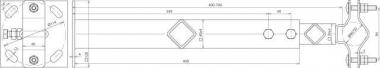 DEHN Wandbefestigung St/tZn-NIRO  105343 