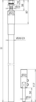 DEHN HVI-Leitung f. HVI RAV 75 20 L6M SW 