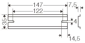 Hensel Tragschiene 147mm        DK TS 10 