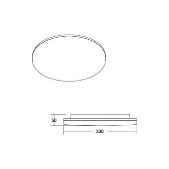 BRUM Anbauleuchte IP65 IK10 BYAM-R Maxi 