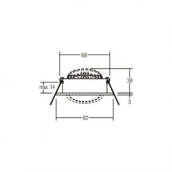 Brumberg LED-Einbaustrahler 350 12461083 