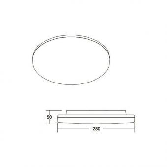 BRUM Anbauleuchte IP65 IK10 BYAM-R Midi 