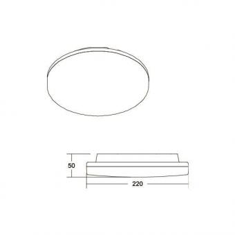 BRUM Anbauleuchte IP65 IK10 BYAM-R Mini 