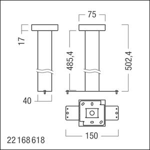 Zumtobel CROSSIGN 110+160 API05 22168618 