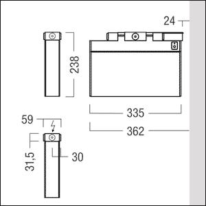 ZUM Anbauwinkel ECOSIGN ECOSIGN C AW 90° 