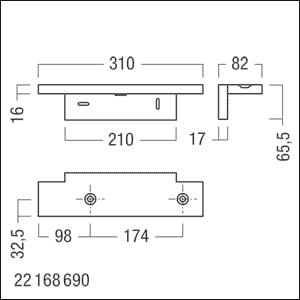 ZUM Anbauwinkel  COMSIGN 150 AW 180° NTx 
