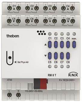 THEB Schalt-/Jalousieaktor    RM 8 T KNX 